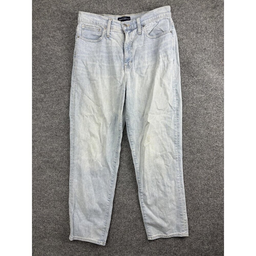 J.Crew Mercantile Jeans Mens 31 Light Wash Blue Denim 5-Pocket Zip Fly Casual